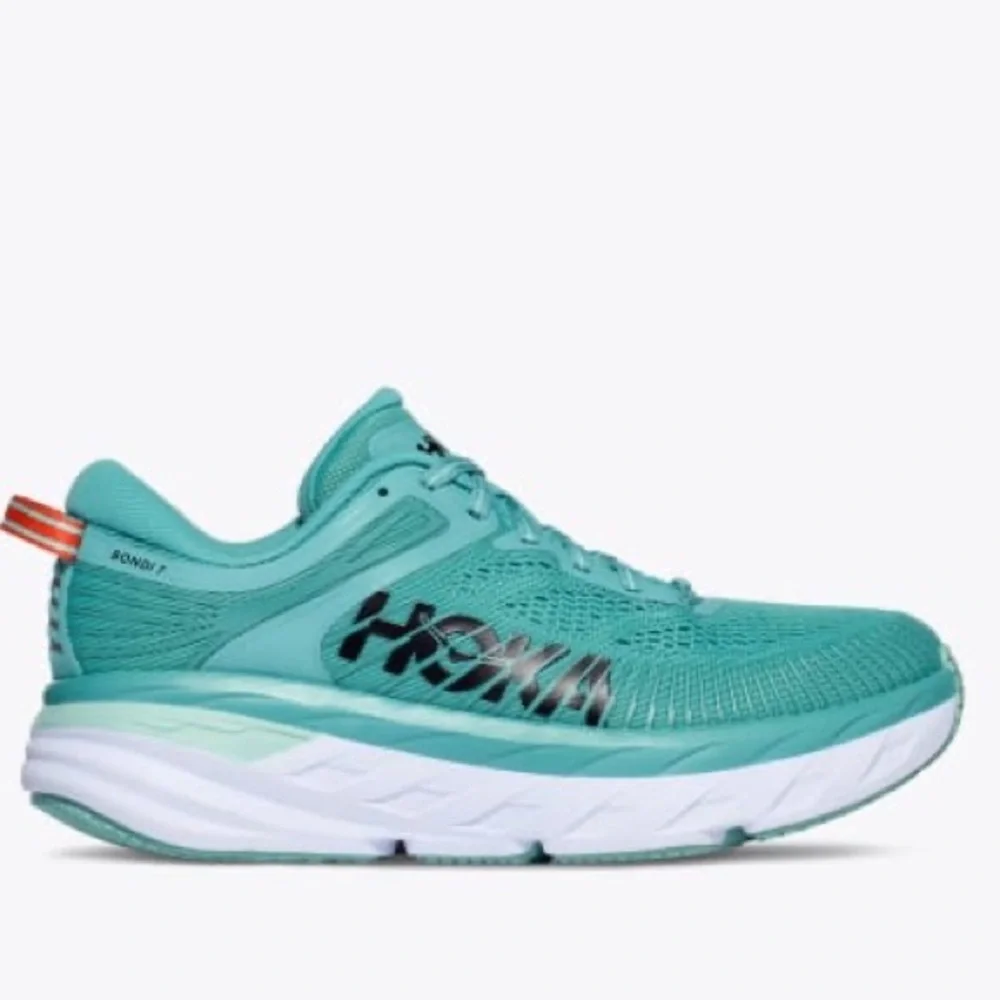 Hoka Teal Athletic Running Shoes - Picture 1 of 8